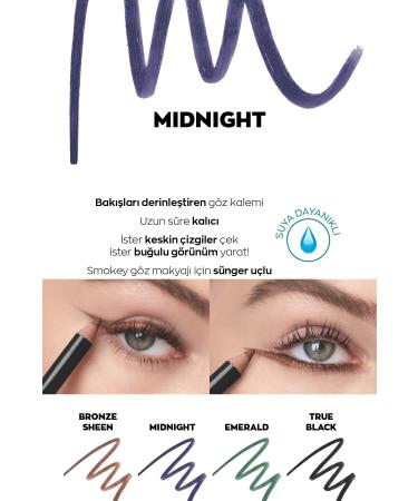Avon Kohl Sponge Tip Waterproof Eyeliner Midnight - Buy Online on GoSupps.com