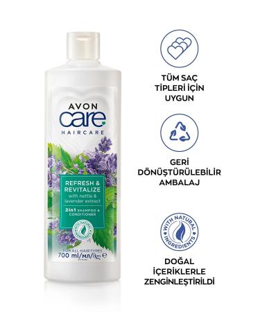 Avon Care Shampoo and Conditioner with Nettle and Lavender Extracts 700 Ml. - Buy Online on GoSupps.com