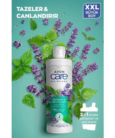 Avon Care Shampoo and Conditioner with Nettle and Lavender Extracts 700 Ml. Triple Set - Buy Online on GoSupps.com