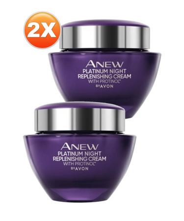Avon Anew Platinum Night Face Cream 50 Ml. Duo Set - Buy Online on GoSupps.com