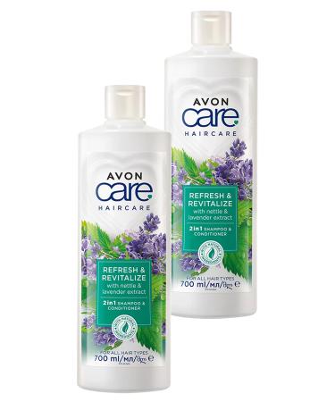 Avon Care Shampoo and Conditioner with Nettle and Lavender Extracts 700 Ml. Duo Set