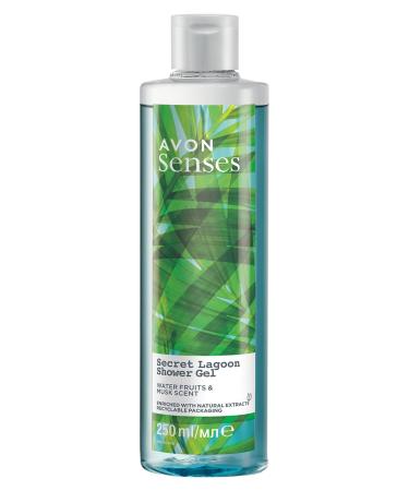 Avon Senses Secret Lagoon Water Fruits and Musk Scented Shower Gel 250 Ml.