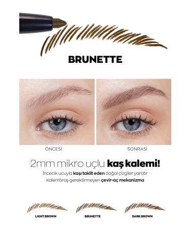 Avon Micro Fine 2mm Twist-Open Eyebrow Pencil Brunette - Buy Online on GoSupps.com