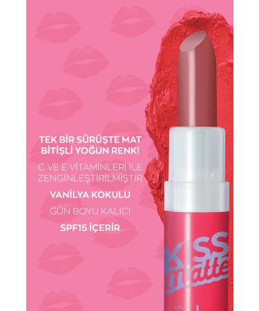 Avon Color Trend Kiss Matte Lipstick Flirty Pink - Buy Online on GoSupps.com
