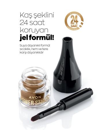 Avon Power Stay Eyebrow Gel Pomade 2 gr. Brunette - Buy Online on GoSupps.com