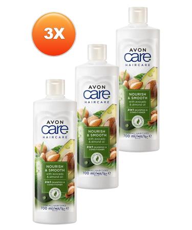 Avon Care Avocado and Almond Oil Shampoo and Conditioner 700 Ml. Triple Set - Buy Online on GoSupps.com