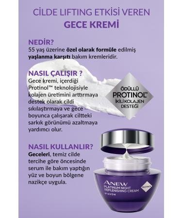 Avon Anew Platinum Night Face Cream 50 Ml.