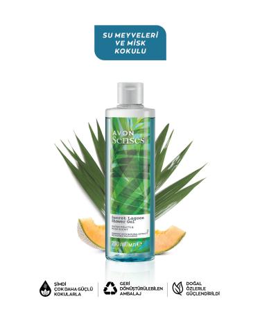 Avon Senses Secret Lagoon Water Fruits and Musk Scented Shower Gel 250 Ml. - Buy Online on GoSupps.com