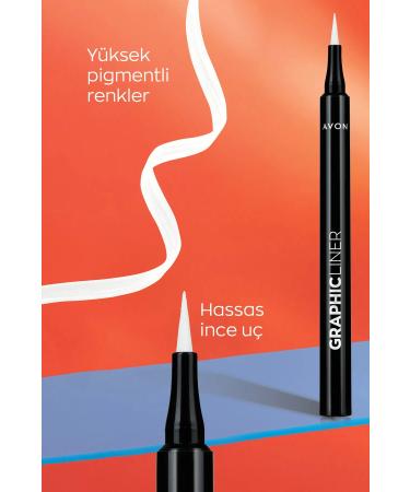 Avon Graphic Liner Sharp Tip Liquid Eyeliner White Cloud - Buy Online on GoSupps.com