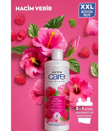 Avon Care Raspberry and Hibiscus Scented 700 ml Shampoo and Conditioner. Triple Set - Buy Online on GoSupps.com