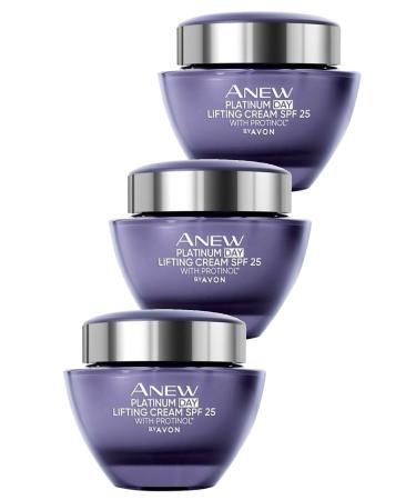 Avon Anew Platinum Day Face Cream Spf25 50 Ml. Triple Set