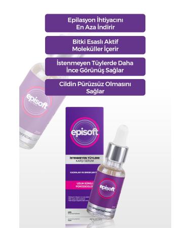 Episoft by nova Hair Thinning Serum Against Unwanted Hair - Buy Online on GoSupps.com