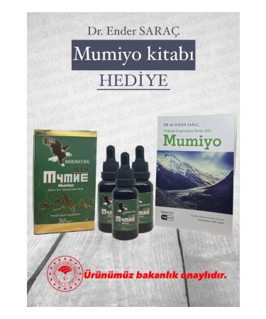 bakbunatural Mumiyo Supplementary Food Containing Mumia Mumia Extract 30 Ml Mumiyoextract shilajit 30 Ml 3-pack