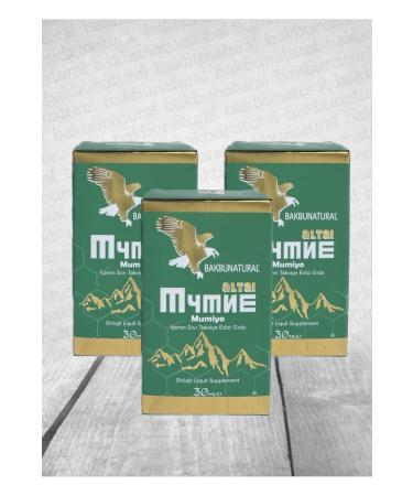 bakbunatural Mumiyo Supplementary Food Containing Mumia Mumia Extract 30 Ml Mumiyoextract shilajit 30 Ml 3-pack - Buy Online on GoSupps.com