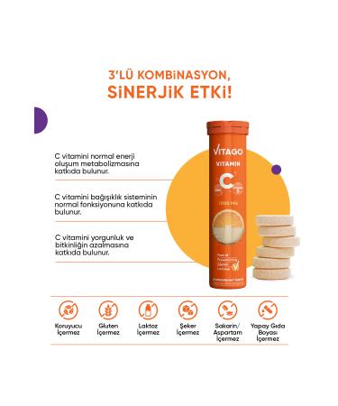Vitago Vitamin C Vitamin D Zinc 20 Tablets - Buy Online on GoSupps.com