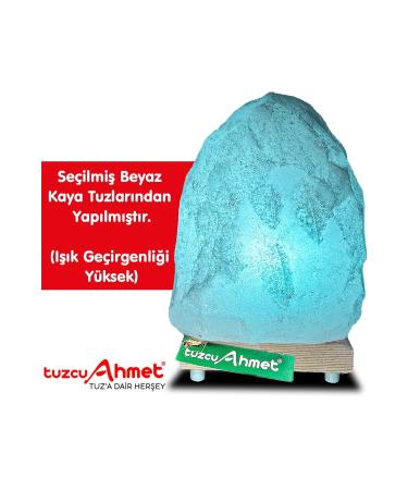 Tuzcu Ahmet Natural Rock Salt Salt Lamp 3-4 Kg Red Light - Buy Online on GoSupps.com