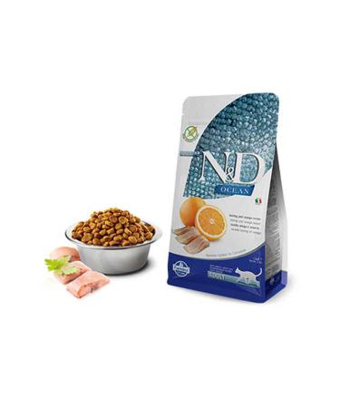 N & D Ocean Herring & Orange Grain Free Adult Cat Food 1.5 Kg