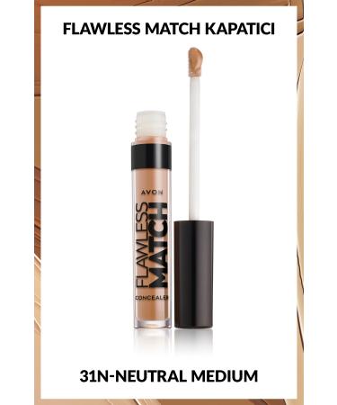 Avon Flawless Match Liquid Concealer 31n - Neutral Medium - Buy Online on GoSupps.com