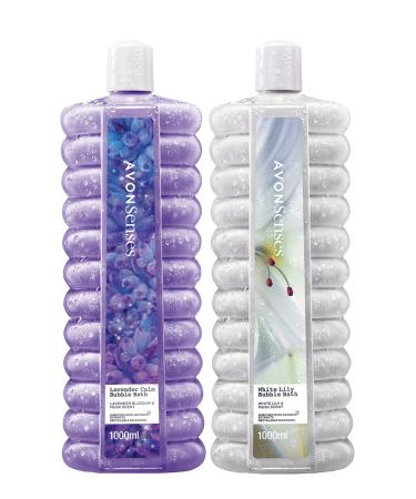 Avon Lavender Lily Scented Bubble Bath Package