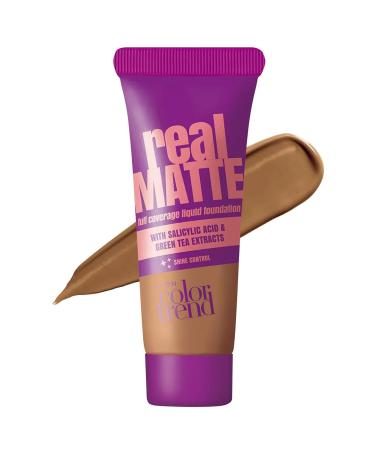 Avon Color Trend Real Matte Liquid Foundation Shine Control 30 Ml. Light Caramel 355g