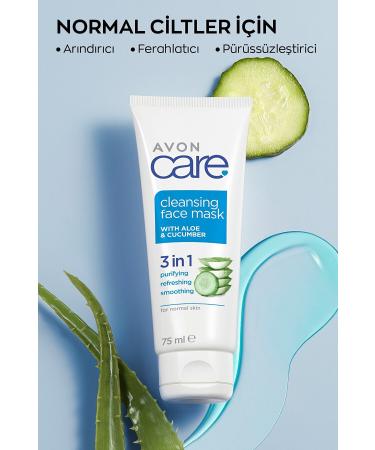Avon Care Cleansing Refreshing Gel Face Mask with Cucumber and Aloe 75 Ml. - Buy Online on GoSupps.com
