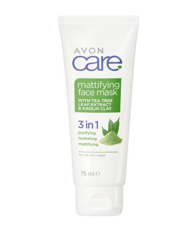 Avon Care Mattifying Face Mask with Tea Tree Leaf Extracts and Kaolin Clay 75ml