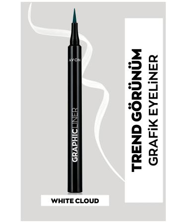 Avon Graphic Liner Sharp Tip Liquid Eyeliner White Cloud - Buy Online on GoSupps.com