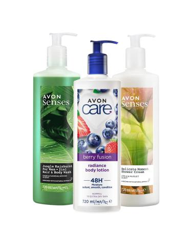 Avon Senses Shower Gel and Blueberry Body Lotion Duo Pack