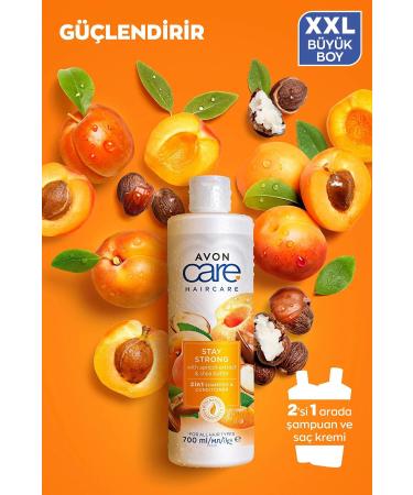 Avon Care Apricot and Shea Extract Shampoo and Conditioner 700 Ml. Triple Set - Buy Online on GoSupps.com