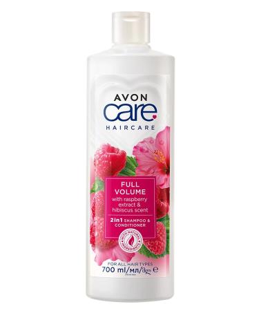Avon Care Raspberry and Hibiscus Scented Shampoo and Conditioner 700 Ml.