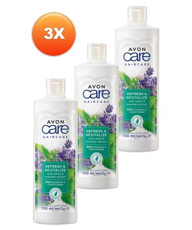 Avon Care Shampoo and Conditioner with Nettle and Lavender Extracts 700 Ml. Triple Set - Buy Online on GoSupps.com