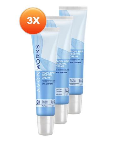 Avon Works Face Hair Removal Cream 15 Ml. Triple Set - Buy Online on GoSupps.com