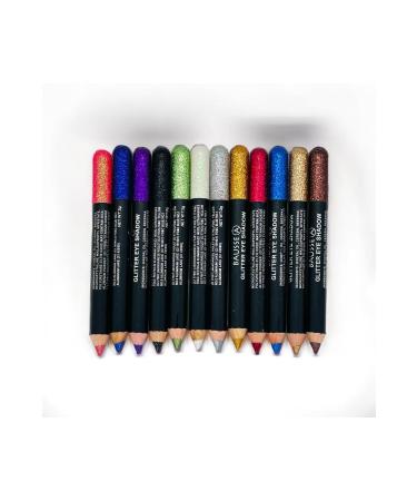 Lady Beauty GLITTER EYE PENCIL GLITTER EYESAHODW 12 PIECES - Buy Online on GoSupps.com
