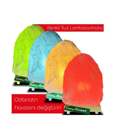 Tuzcu Ahmet Natural Rock Salt Salt Lamp 3-4 Kg Red Light - Buy Online on GoSupps.com