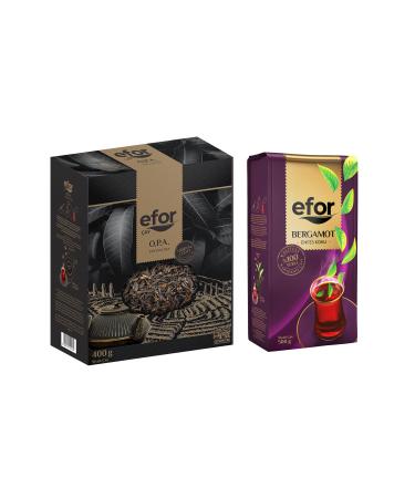 Efor OPA CEYLON TEA 400GR + EFOR BERGAMOT FLAVORED (EARL GREY) TEA 500GR - Buy Online on GoSupps.com