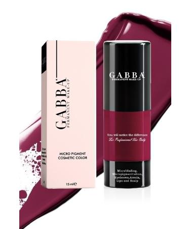 GABBA PERMANENT MAKE-UP 301 Mulberry Lip Color Permanent Lip Color Permanent Makeup Lip Contour Color 15 Ml
