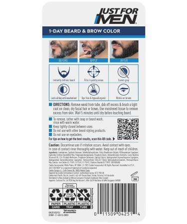 Just For Men 1 Day Temporary Beard and Eyebrow Dye Light Brown 9ML - Buy Online on GoSupps.com