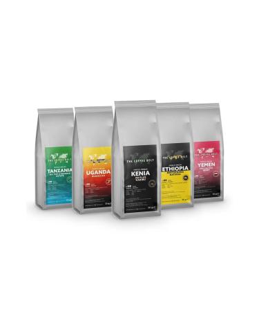 The Coffee Belt Stars of African Filter Coffee Introduction Set (50 gr x 5 Pieces)