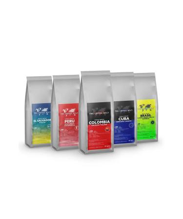 The Coffee Belt Stars of Latin American Filter Coffee Introduction Set (50 gr x 5 Pieces)