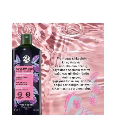 Yves Rocher Anti-Orange Purple Shampoo for Dyed Hair (Couleur) - Sulfate-Free & Vegan-300 ml - Buy Online on GoSupps.com