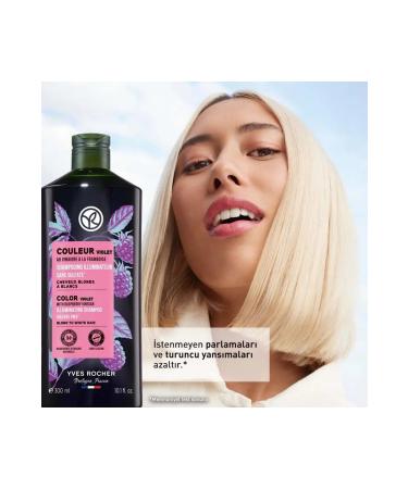 Yves Rocher Anti-Orange Purple Shampoo for Dyed Hair (Couleur) - Sulfate-Free & Vegan-300 ml - Buy Online on GoSupps.com