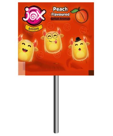JOX Flat Embossed Face Expression Mixed Fruit and Cola Flavored Flat Lollipop 6.2 gr x 150pcs/1 Box - Buy Online on GoSupps.com