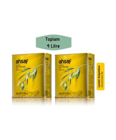 Ahsaf Riviera Olive Oil 2l-tin (ECONOMIC PACK OF 2)