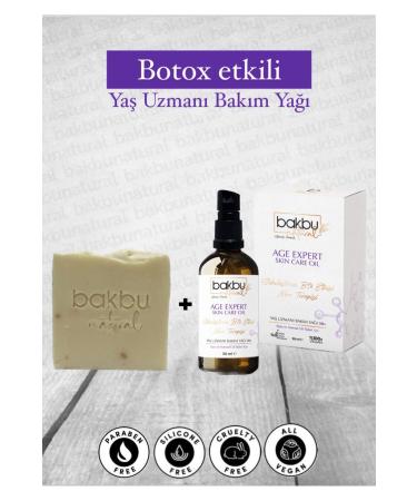 bakbunatural Age Expert Anti Aging Effective Firming Skin Care Oil and Collagen Cutting Soap