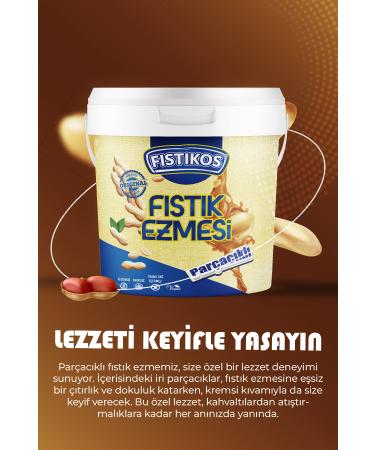 FISTIKOS Sweet & Chunky Peanut Butter 1kg - Buy Online on GoSupps.com