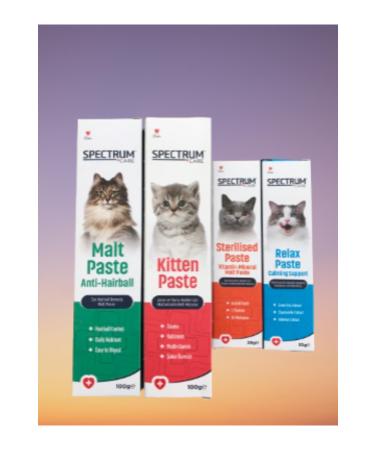 Spectrum MALT PASTE KITTEN PASTE STERILIZED PASTE RELAX PASTE MULTIVITAMINE