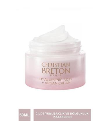 Christian Breton Hyaluronic Acid + Argan Oil Extract Fine Line Anti-Wrinkle Moisturizing Face Cream 50 ml SK N45