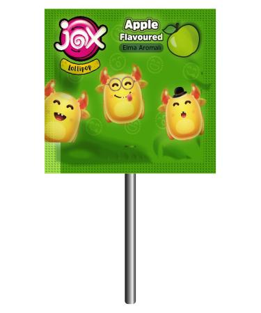 JOX Flat Embossed Face Expression Mixed Fruit and Cola Flavored Flat Lollipop 6.2 gr x 150pcs/1 Box - Buy Online on GoSupps.com