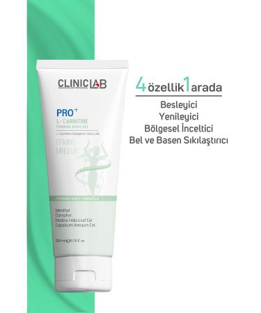 Cliniclab Pro+ L-Carnitine Firming Body Gel 200 ml -(Tube) - Buy Online on GoSupps.com