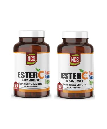 Ncs Ester Vitamin C 1000 Mg 2 Boxes 240 Tablets Black Elderberry Citrus Bioflavonoids